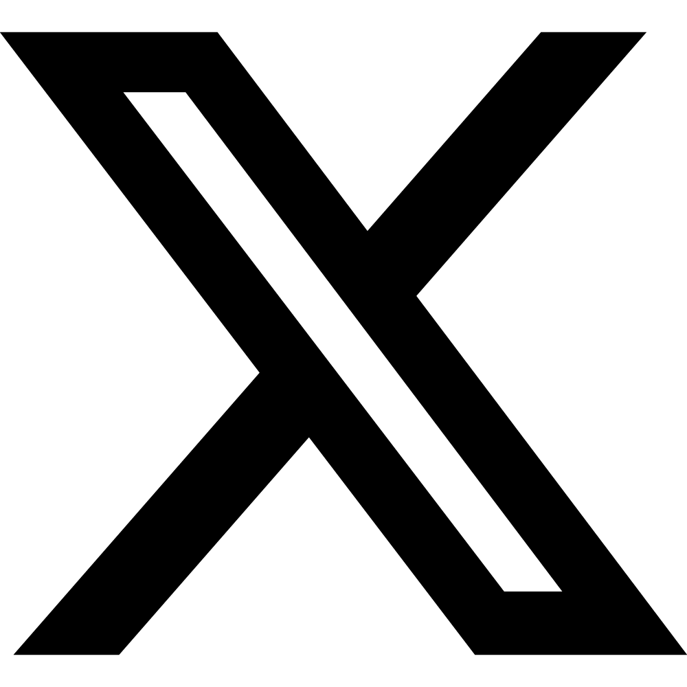Twitter X icon
